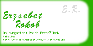 erzsebet rokob business card